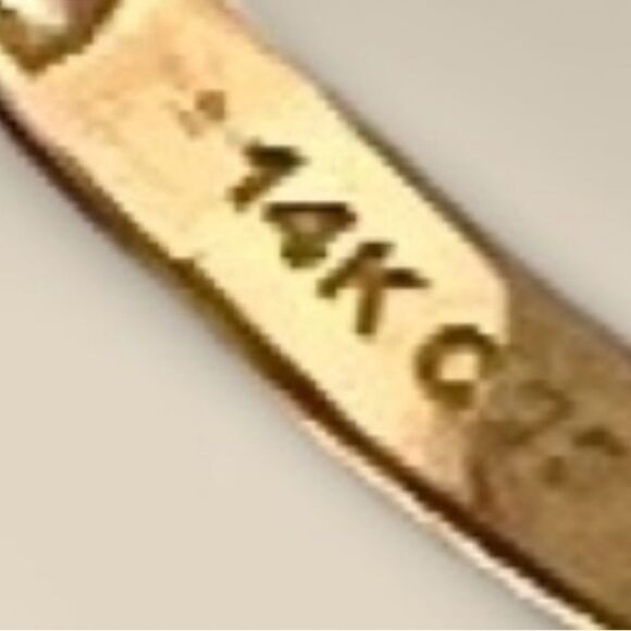 14k solid gold heart ring size 7 perfect gift trendy ring - Picture 6 of 6